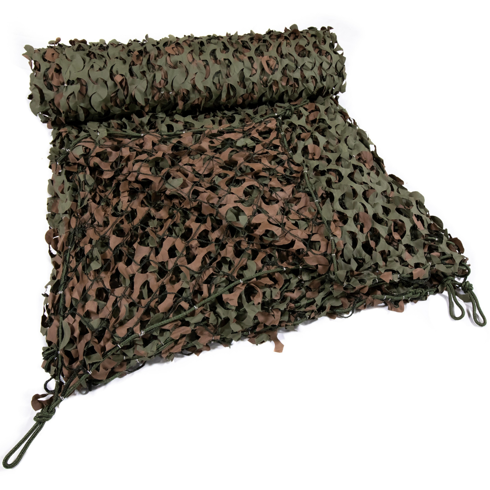 Woodland Military Reinforced Camo Netting - [XL Bulk Roll] – Camo