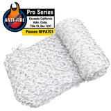 Pure White Military Reinforced Camo Netting - Fire Retardant