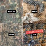 Burlap Camouflage Netting - Bulk Roll (4 Patterns)