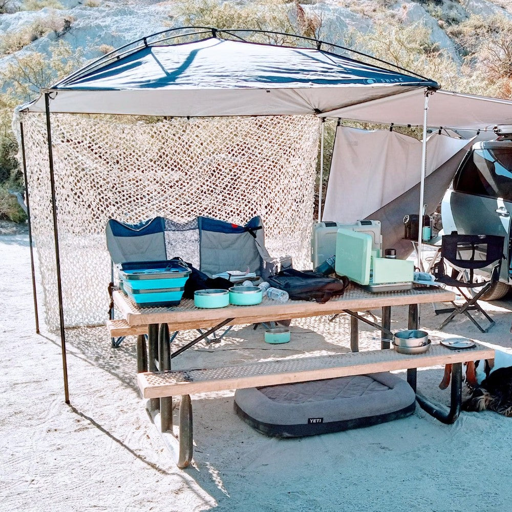 camo net tent CamoSystems Premium Series Camouflage Military Spec Netting with Mesh Netting Attached