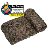 Woodland Pro Military Reinforced Camo Netting - Fire Retardant