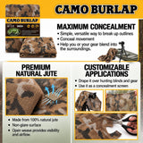 Burlap Camouflage Netting - (3 Patterns)