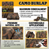 Burlap Camouflage Netting - (3 Patterns)