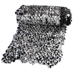 Metallic Black/Silver Camo Netting - Fire Retardant [Bulk Roll]