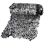 Metallic Black/Silver Camo Netting - Fire Retardant