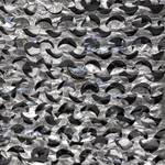 Metallic Black/Silver Camo Netting - Fire Retardant [Bulk Roll]