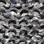 Metallic Black/Silver Camo Netting - Fire Retardant [Bulk Roll]