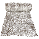 White and Metallic Camo Netting - Fire Retardant