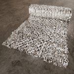 White and Metallic Camo Netting - Fire Retardant [Bulk Roll]