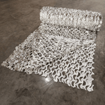 White and Metallic Camo Netting - Fire Retardant